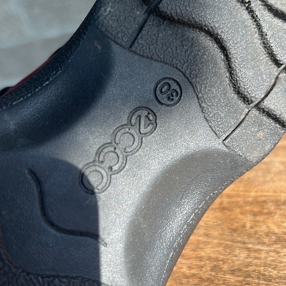 Ecco Girl’s Mary Janes Burgundy Shoes Size 30 - Picture 12 of 13